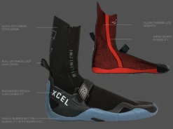 XCEL MEN'S INFINITI SPLIT TOE 5MM -Surfcorner Store xcel calzari infinti split toe 5mm 2